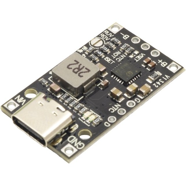 ماژول شارژر باتری لیتیومی ۲ سل با بالانسر و ورودی Type-C