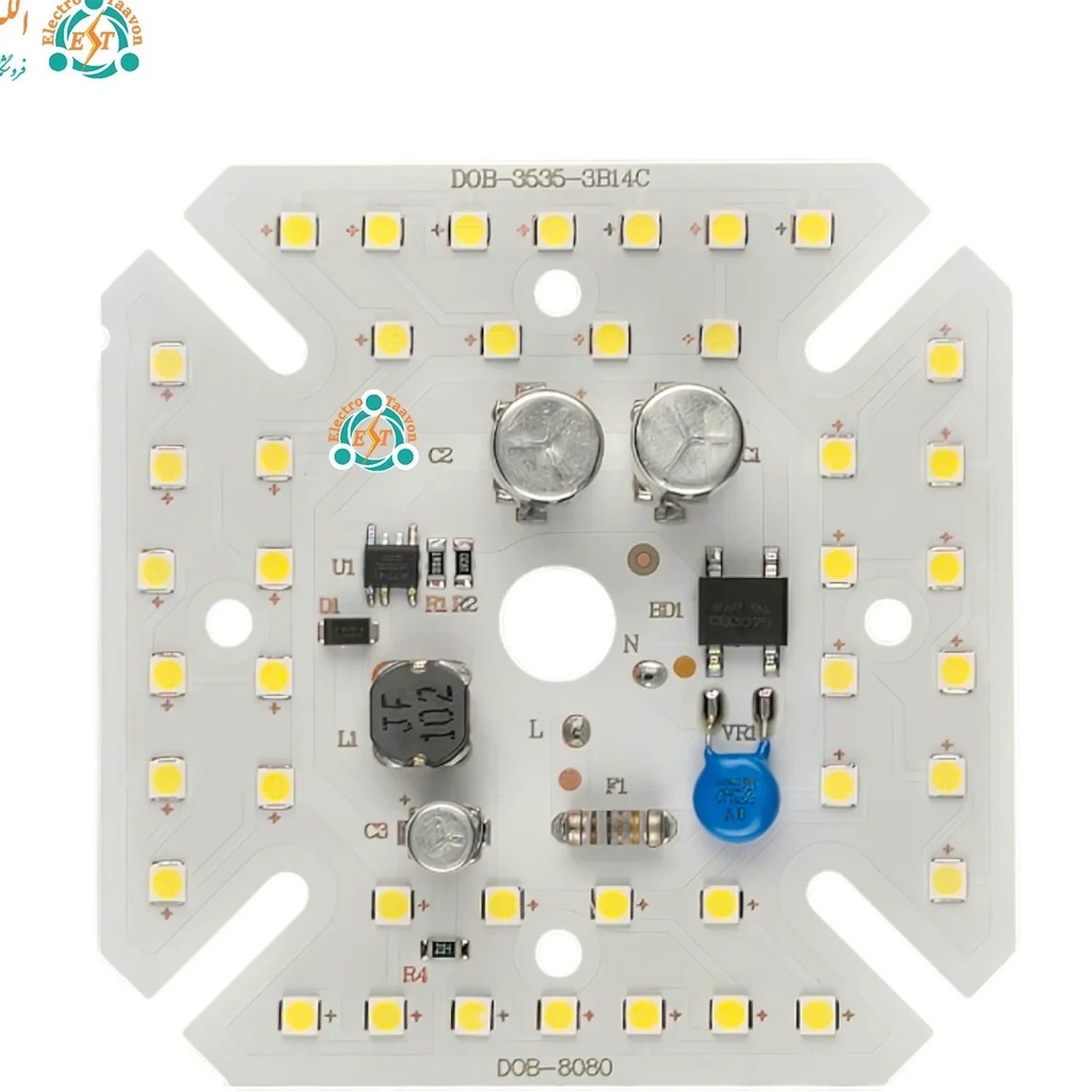 چیپ ال ای دی ۸۰ وات DOB خازن دار سفید