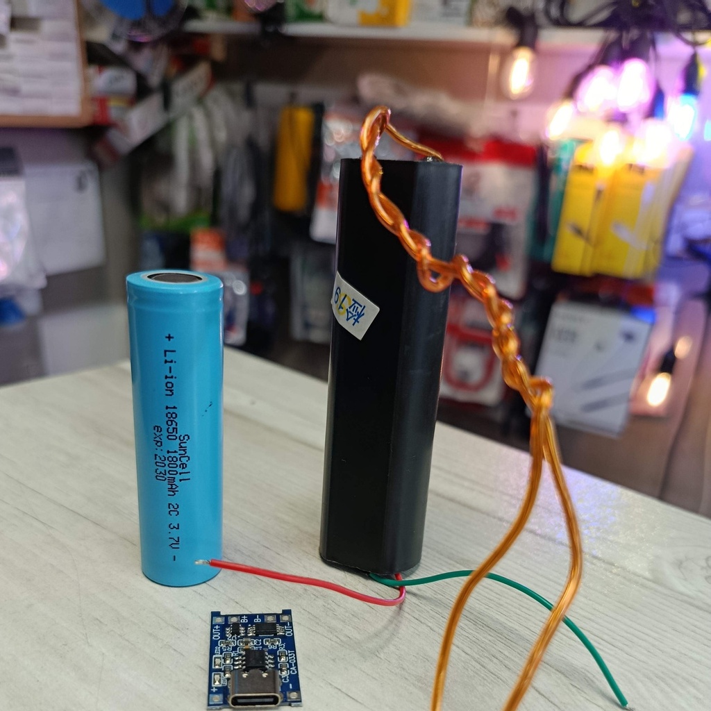 ماژول جرقه زن ولتاژ بالا با باتری لیتیومی و شارژر