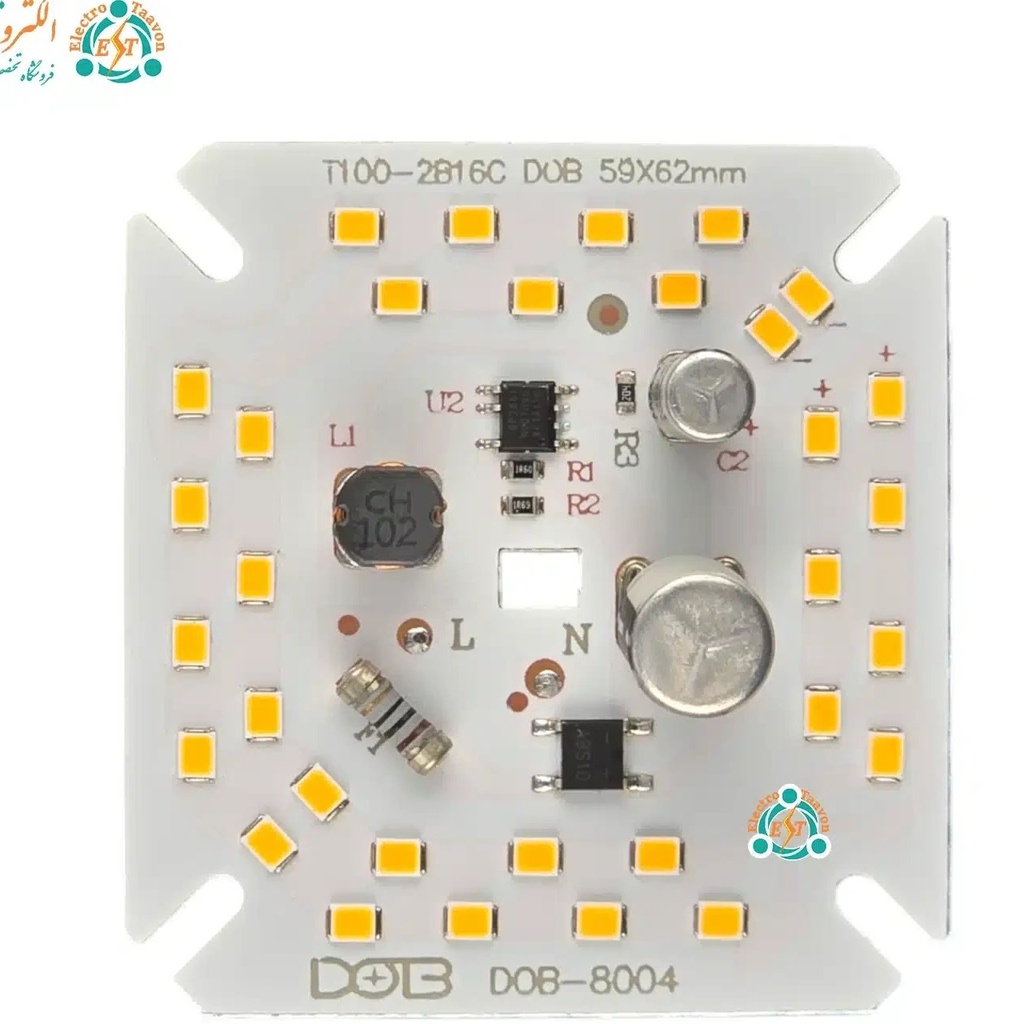 چیپ ال ای دی ۳۰ وات DOB سفید ۲۲۰ ولت