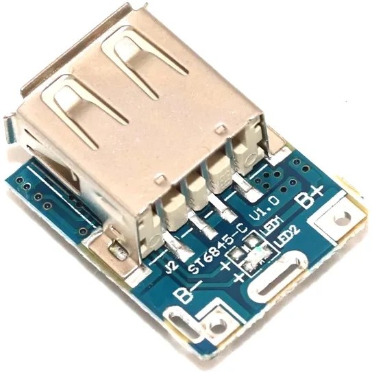 ماژول پاوربانک T6845 با پورت میکرو USB و خروجی USB