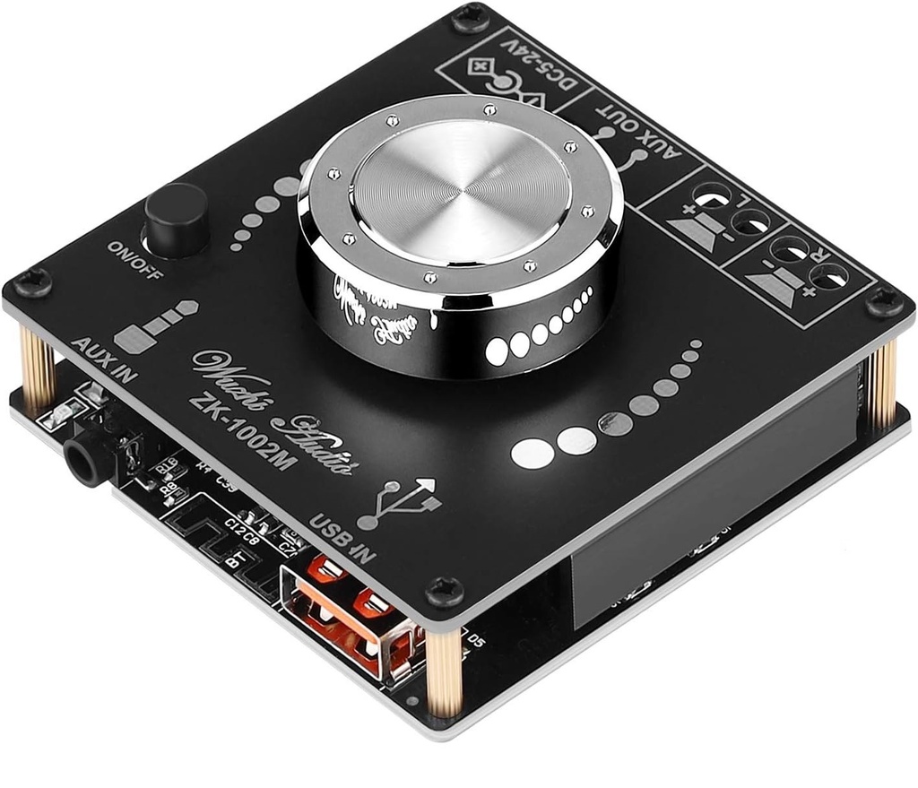 ماژول آمپلی فایر بلوتوثی مدل ZK-1002M ظرفیت ۲x۱۰۰ وات