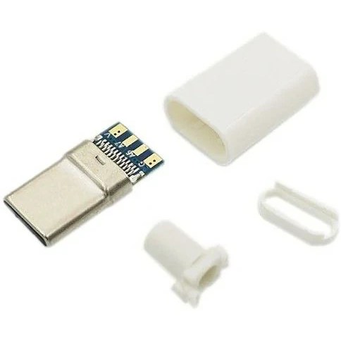 کانکتور نری Type C با کاور مشکی