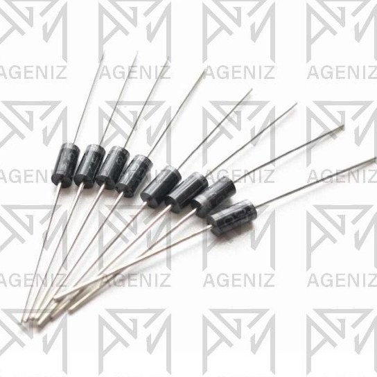 دیود 1N4007 یکسوساز ۱۰۰۰ ولت ۱ آمپر بسته ۱۰ عددی