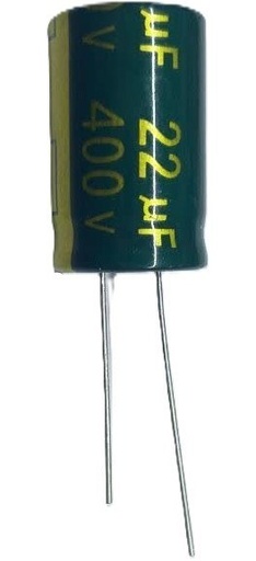 خازن الکترولیتی ۲۲ میکرو فاراد ۴۰۰ ولت