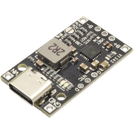 ماژول شارژر باتری لیتیومی ۲ سل با بالانسر و ورودی Type-C