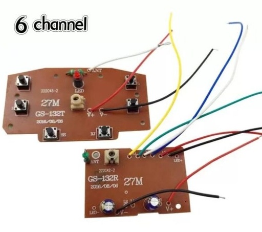 ماژول کنترل از راه دور ۶ کانال فرستنده و گیرنده