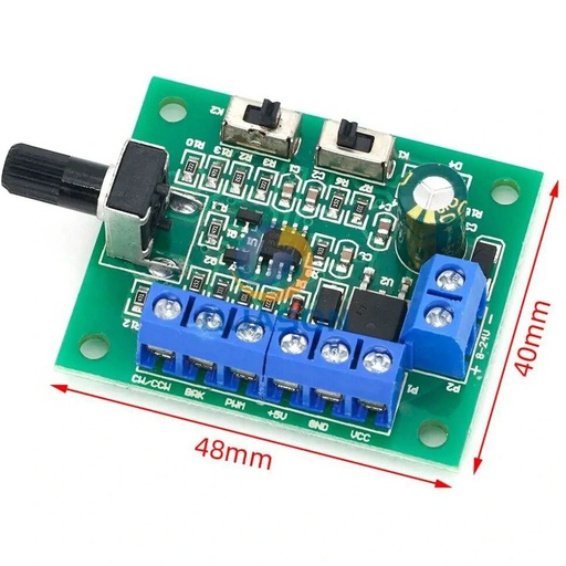 ماژول درایور و کنترل دور موتور براشلس ۵V تا ۱۲V جریان ۱.۸A