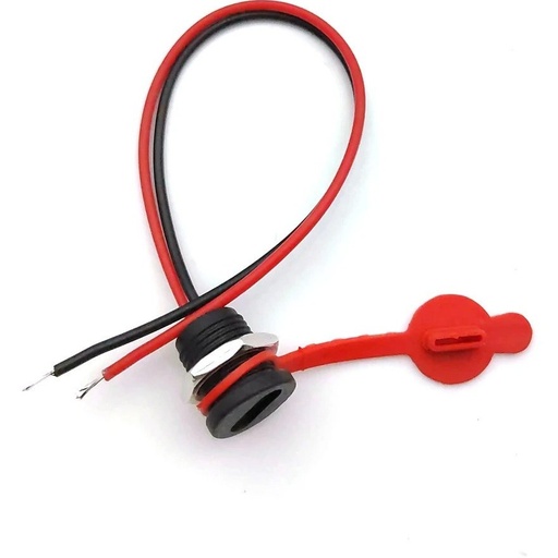 کانکتور Type-C مادگی دوسیم گرد روپنلی با مهره