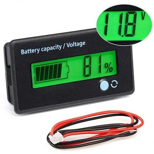 ماژول نمایشگر شارژ باتری پنلی ۱۲ تا ۴۸ ولت با بارگراف