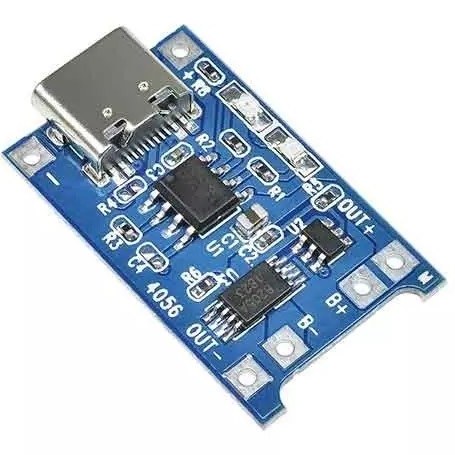 ماژول شارژ باتری لیتیومی TP4056 با ورودی Type-C و مدار محافظ