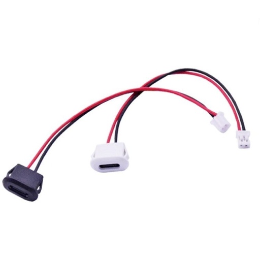 کانکتور Type-C مادگی دوسیم بیضی ضد آب