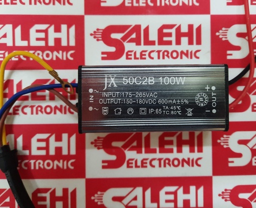 درایور ال ای دی ۱۰۰ وات IP65 ۶۰۰ میلی آمپر