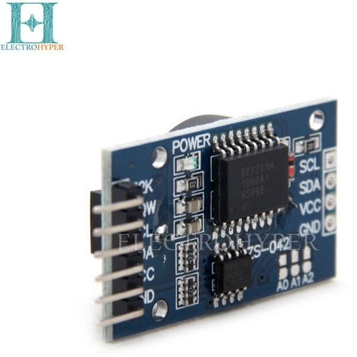 ماژول ساعت DS3231 با رابط I2C و حافظه ۲۴C32