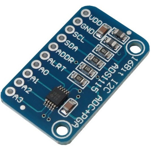 ماژول مبدل آنالوگ به دیجیتال ۱۶ بیتی ADS1115 چهار کاناله