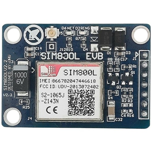 ماژول SIM800L برد آبی با قابلیت GSM/GPRS/SMS