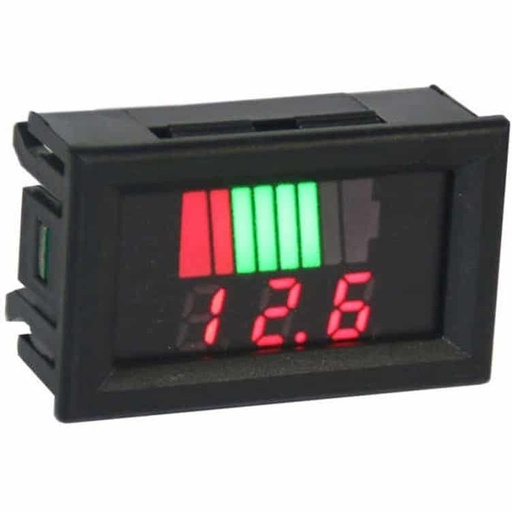 ماژول نمایشگر ولتاژ، تستر باتری و دینام خودرو های سبک و سنگین با پتانسیومتر تنظیم ولتاژ