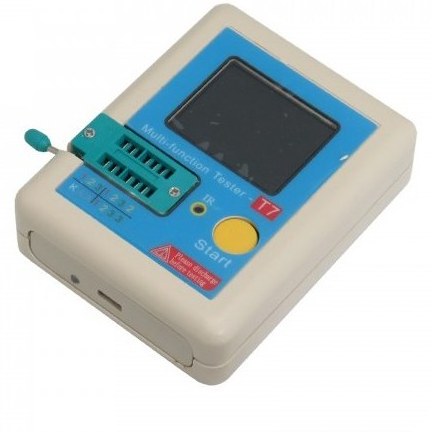 تستر قطعات الکترونیکی LCR-T7 به همراه دیکودر IR ریموت و باتری