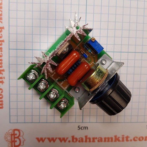دیمر ۲ کیلو وات SCR ولتاژ ۲۲۰ ولت AC
