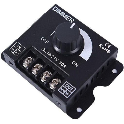 دیمر ۳۰ آمپر ۱۲-۲۴ ولت قاب دار