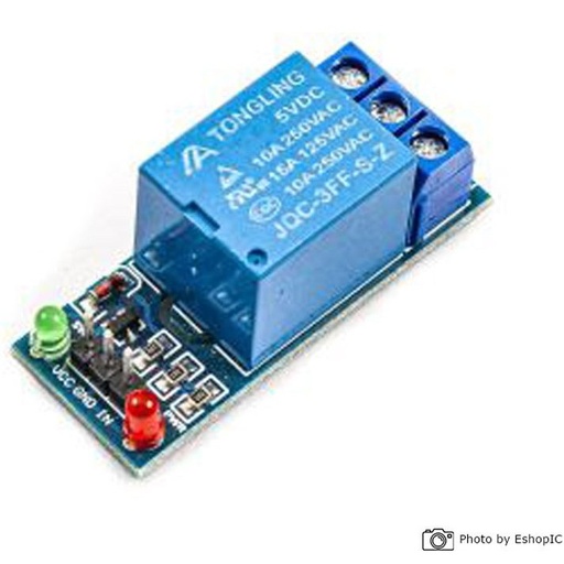 ماژول رله ۵ ولت تک کانال ۱۰ آمپر