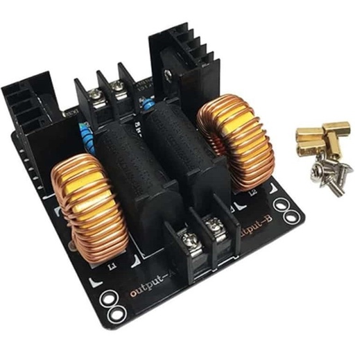 ماژول کوره القایی ZVS توان ۱ کیلو وات با محدوده ولتاژ ۱۲ تا ۳۰ ولت